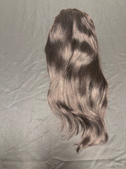 VIRGIN HAIR 13x4  12” BOB NATURAL BLACK